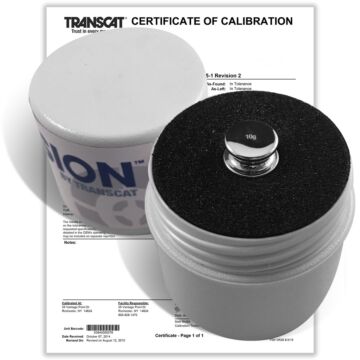 PROCISION 10g Weight, 304 SS, OIML F1 Accuracy +/- 0.20 mg, with Calibration Certificate