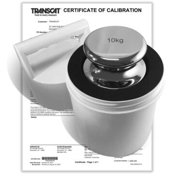PROCISION 10kg Weight, 304 SS, OIML F1 Accuracy +/- 50 mg, with Calibration Certificate