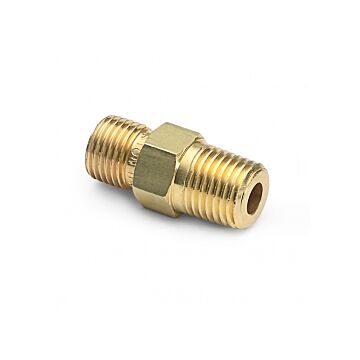 Ralston Instruments QTHA-2MB1 1/4" male NPT x male QT, with check-valve, Brass Adapter