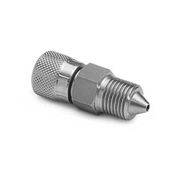 Ralston Instruments QTHA-2MSA-XH High Pressure Adapter, 1/4" Male HIP x Female QT, Stainless Steel Adapter