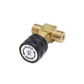 Ralston Instruments QTHA-TVLB In-Line Vent Valve, Brass, Male QT x Male QT