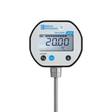 Ralston Instruments LC10-TA12 Temperature Gauge, Probe, 1/4" diameter,12",bottom connection