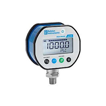 Ralston Instruments LC10-GP2M Pressure Gauge, 1K PSI/70bar/ 7mPa, 1/4" NPTM Bottom