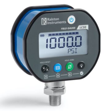 Ralston Instruments LC20-GV2M-00-00 Pressure gauge, 10,000 psi / 70 MPa, 1/4" Male NPT