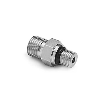 Ralston Instruments QTHA-3SS0-VT Male Quick-test x Pump, Stainless Steel, Viton Seals Adapter