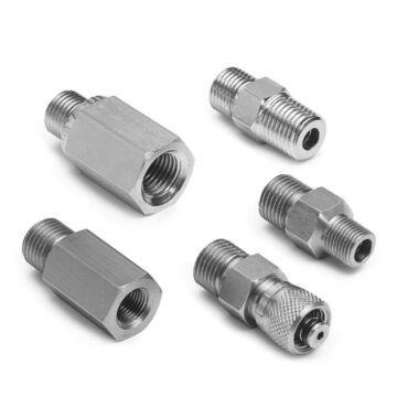 Ralston Instruments QTHA-KIT0-Stainless Steel QT Hose & Adapter Kit, (1)QTHA 1MS0, (1)QTHA-2MS0, (1)QTHA-1FS0