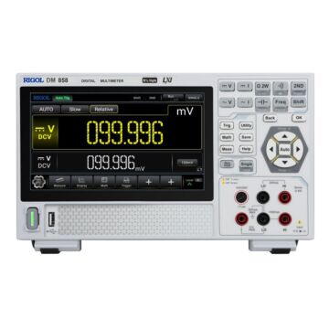 Rigol DM858 Digital Multimeter, 5.5 digits, 125 rdgs/s, 0.03% Accuracy