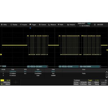 Siglent SDS6000L-1553B MIL-STD-1553B trigger & decode (software)