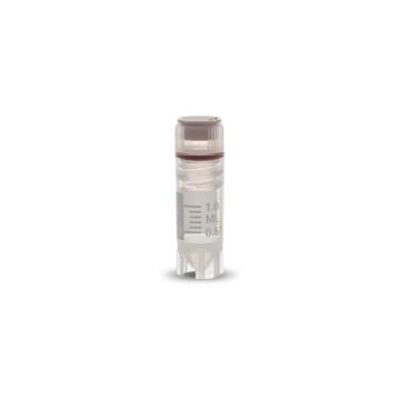 Simport Cryo Vial, 1.2mL tubes internal thread ss red O-ring, case/1000