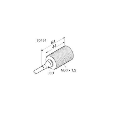 SPM Instrument 90454 Inductive Proximity Switch w/ integrated 2m cable w/blunt end
