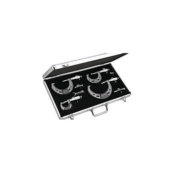Starrett ST444.1BXRLZ Outside Micrometer Set,0-4"