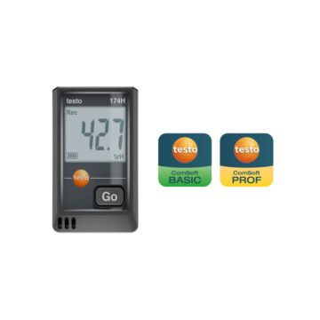 Testo 174 H Mini Data Logger, Temperature / Humidity, -20C to 70C, USB-C