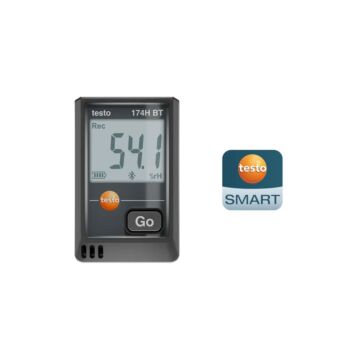 Testo 174 H BT 02 Mini Data Logger, Humidity and Temperature , -4 F to 158 F, App Connection and BlueTooth