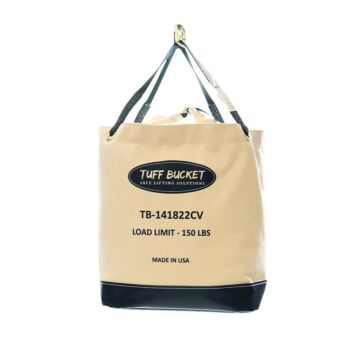 Tuff Bucket TB-141822CV Tool Bucket Square/Rect 150lb. Cap.,Vinyl Bottom,14"x18"x22"