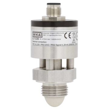 WIKA Instrument ILT-C05 Radar level sensor, 60 GHz, FMCW, 4-20mA, -40C-150C, M12 4 pin