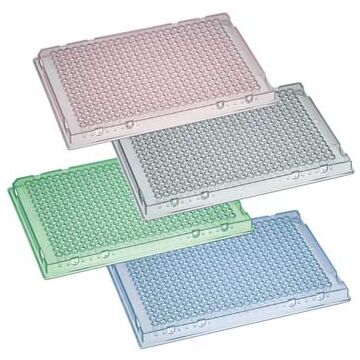 Simport 384 Well Full Skirt PCR Amplate Thin Wall PCR Plate, Natural, Pack/10