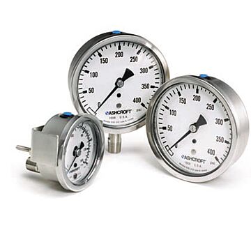 Ashcroft 100-1008SL-02L-600PSI 100mm Stainless Steel Gauge 600 psi