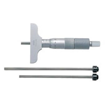 Mitutoyo 129-114 Metric Depth Micrometer, 0-75/ .01mm