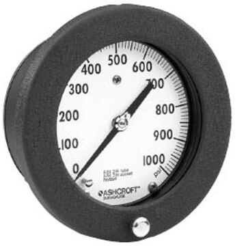 Ashcroft 45-1377-SS-04B-60PSI 4.5" Duragauge Pressure Gauge 60 psi