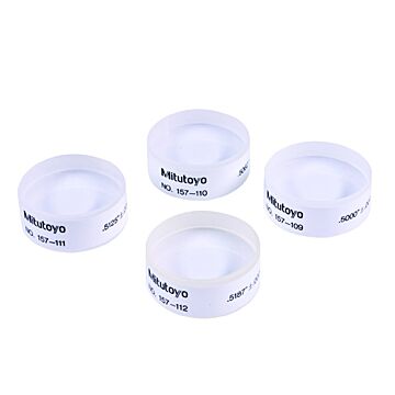 Mitutoyo 157-903 Optical Parallel Set, 0-25mm Nominal:12; 12.12; 12.25; 12.37mm
