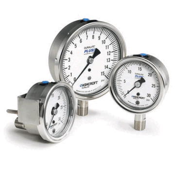 Ashcroft 25-1009SW-02L-600PSI 2.5"Pressure Gauge,600PSI,Dry 1/4"NPT,Lower