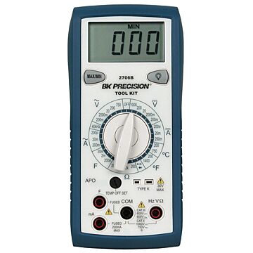 BK Precision 2706B Manual Ranging Tool Kit DMM w/Temperature