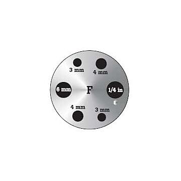 Fluke Calibration 9143-INSF Insert F, Metric Comparison Misc Holes with 0.25-inch Hole