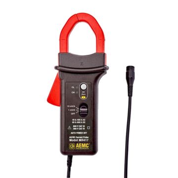 AEMC Instruments MR417 AC/DC Current Probe 40AAC, 60ADC, 10mV/A & 400AAC, 600ADC