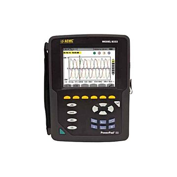 AEMC 2136.11 PowerPad III 3-Phase PQ Analyzer w/3 193-24-BK(6500A)