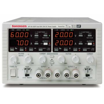AMETEK Programmable Power Sorensen XPF Series - PowerFlex Single and Dual Output DC Benchtop Power Supplies