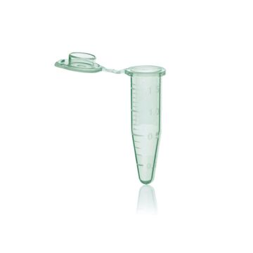 BrandTech Scientific BRAND Microcentrifuge tube with lid, Non-Sterile, green, 1.5mL, pack of 500