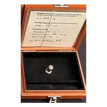 Bruel 4135 FOR RENT 1/4" Microphone 4Hz to 100kHz: +/-2dB, ?48dB re. 1V/Pa, 4mV/Pa