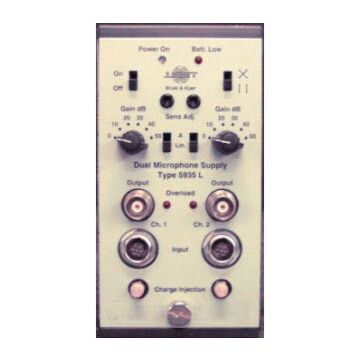 Bruel & Kjaer 5935L for Rent, Dual Microphone Supply with Lemo 7-pin input sockets