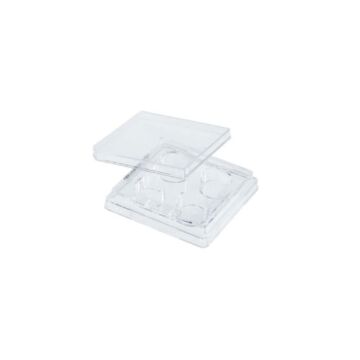 CellTreat 4 Well Tissue Culture Plate with Lid, Individual, Sterile, 50/case