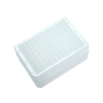 CellTreat 96 Deep Well Storage Plate, 0.5mL, PP, Round Well, V-Bottom, 5/bag