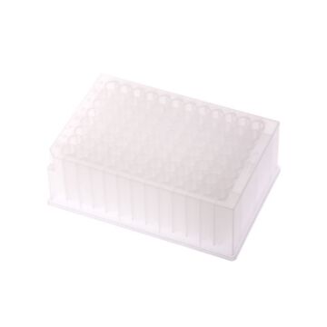 CellTreat 96 Deep Well Storage Plate, 2.0mL, PP, Round Well, Round Bottom, 5/bag