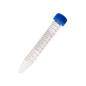 CellTreat 15mL Centrifuge Tube, Blue Cap - Bag, Sterile, 500/case