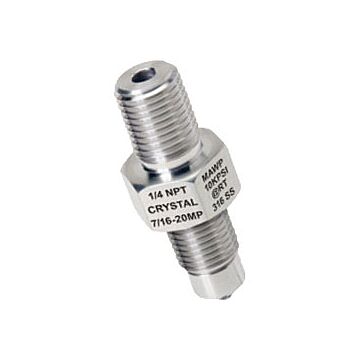
Crystal MPM-1/4MPT 1/4 inch NPT Male Fitting (CPF Male)
