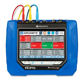 Dranetz HDPQ XPLORER-400-PLUS for Rent, Power Quality Analyzer, 400Hz with Flex Probes