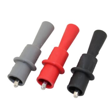 Fluke AC120 Set of three insulated Probe Tip Alligator Clips