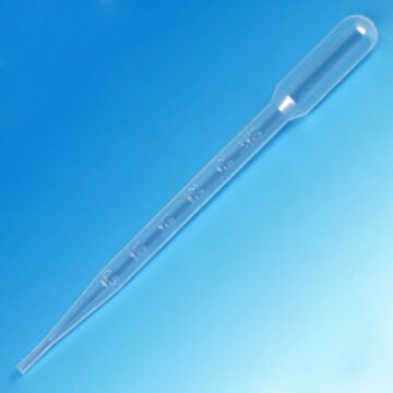 Globe Scientific Transfer Pipet, 7mL, Graduated, Large Bulb, non-Sterile, 5000/case