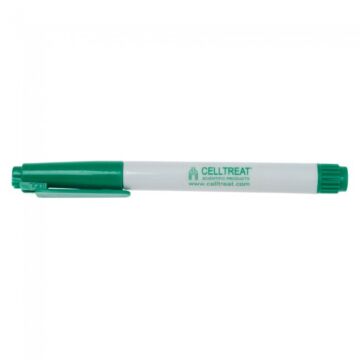 CellTreat Green Tube Marker, Fast Drying Green Ink, pack/5