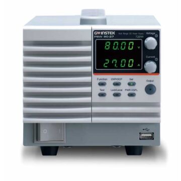 GW Instek PSW 80-27 Programmable DC Power Supply, Autorange 720W; 0-80V, 0-27A