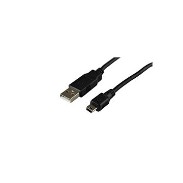 Lascar CABLE USB A-MF 0.5m Type A - Mini B USB Cable 