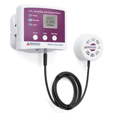 MadgeTech RFCO2RHTEMP2000A Wireless CO2, Humidity&Temp Data Logger w/LCD&remote sensor