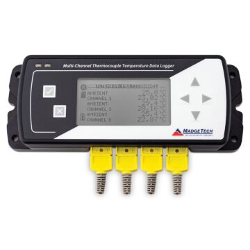 MadgeTech TCTEMPX8LCD 8-Ch Thermocouple Based Temp Recorder w/LCD Display