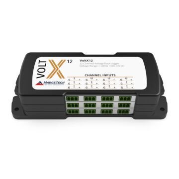 MadgeTech VOLTX12-3.2V 12-channel, DC voltage data logger with 3.2V range