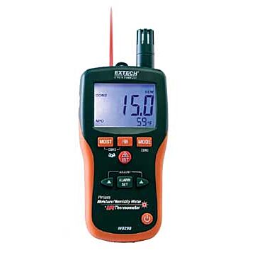 Extech MO290 Pinless Moisture Psychrometer + IR