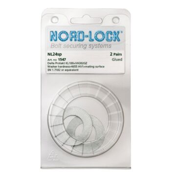NORD-LOCK NL24SP Wedge Locking Washers, M24, ID 1", OD 1.91", 50prs/bx