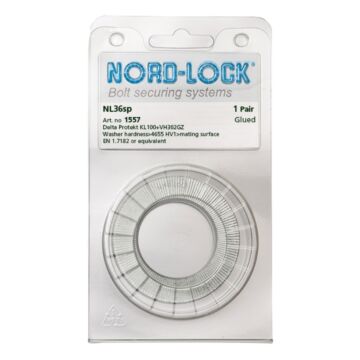 NORD-LOCK NL36SP Wedge Locking Washers, 1 3/8", ID 1.47", OD 2.48", 25prs/bx